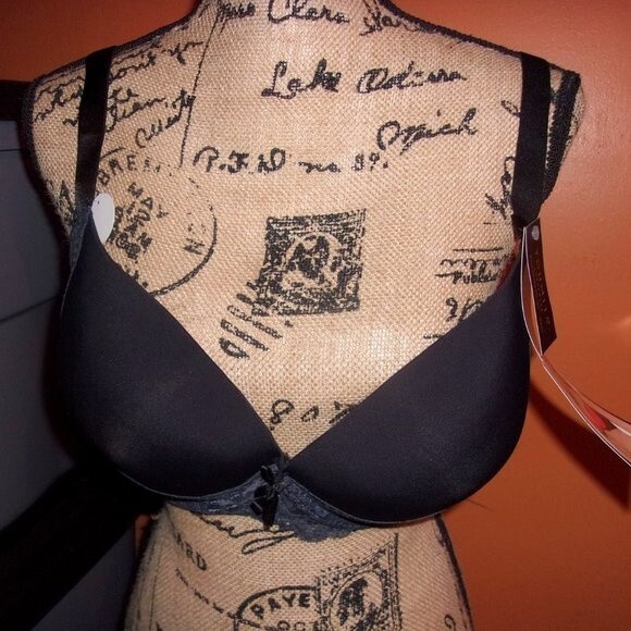 Youmita 42DD Black Floral Lace Overlay Bra NWT - Picture 11 of 12